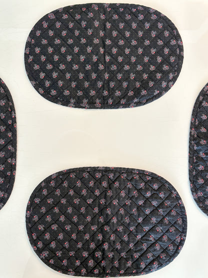 set of 4 quilted placemats