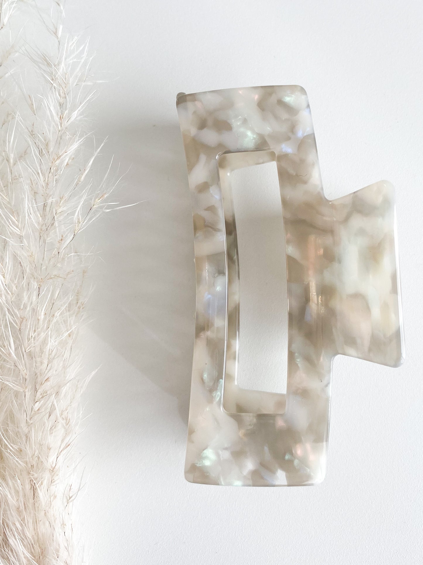 large opal claw clip