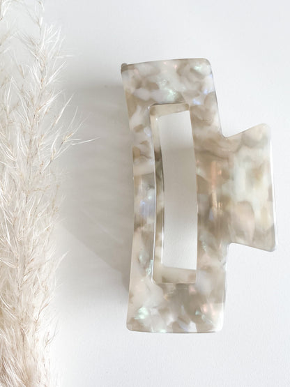 large opal claw clip