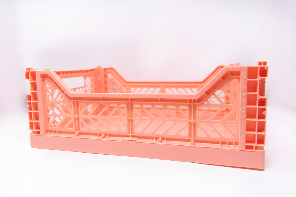 midi crate: salmon pink