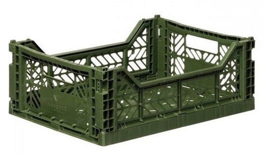 midi crate: khaki