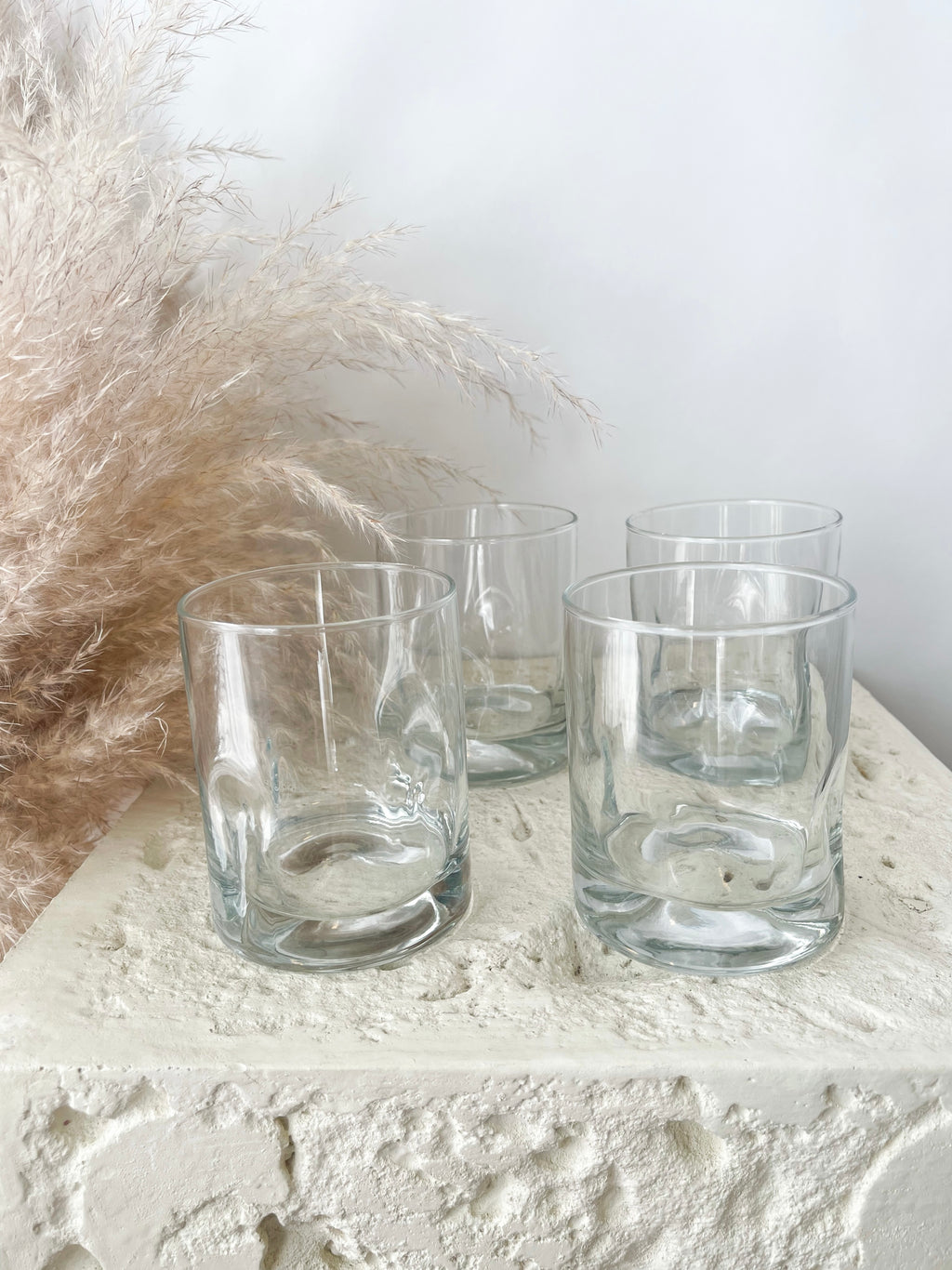 pinched glassware (set of 4)
