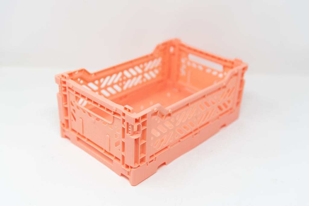 mini crate: salmon pink