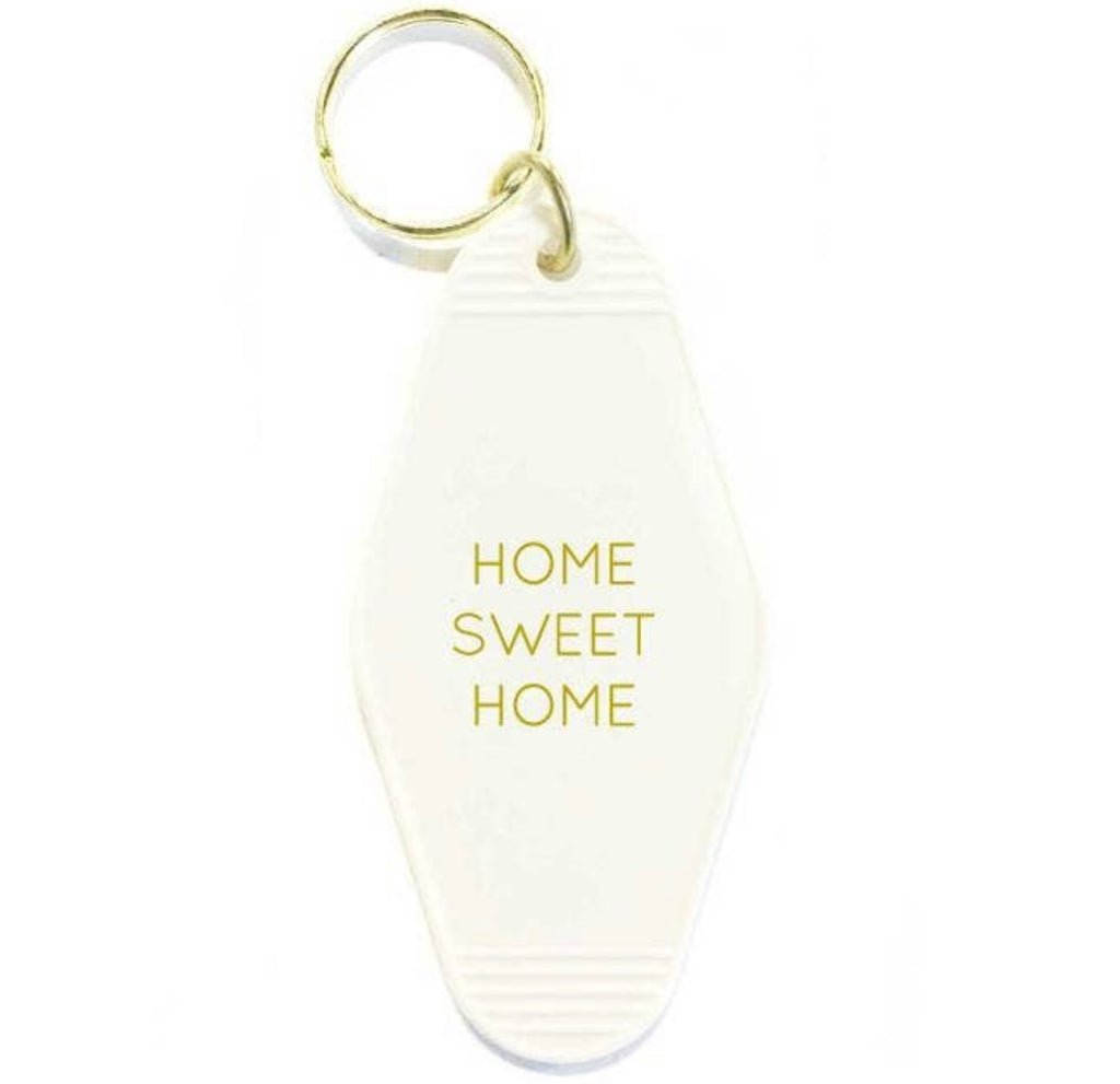 white key tag: home sweet home